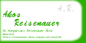 akos reisenauer business card